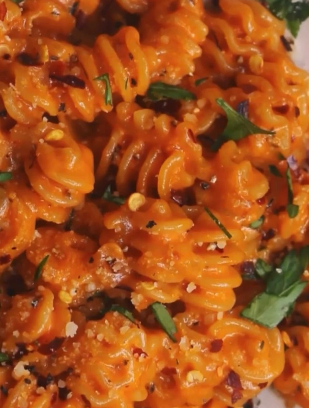 Reheat and Eat Radiatori Pasta in Spicy Vodka Sauce