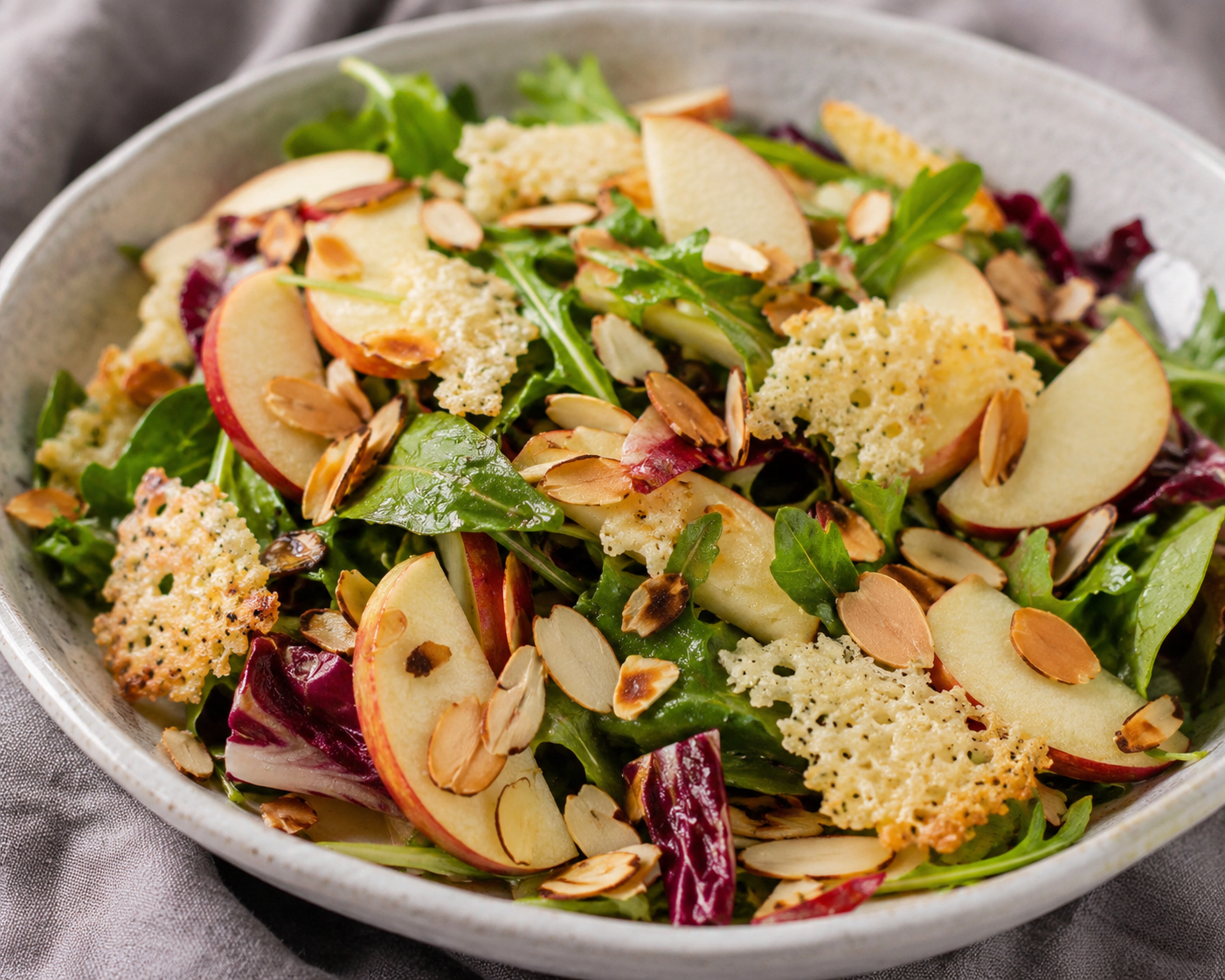 Apple, Almond, and Aged Cheddar Salad