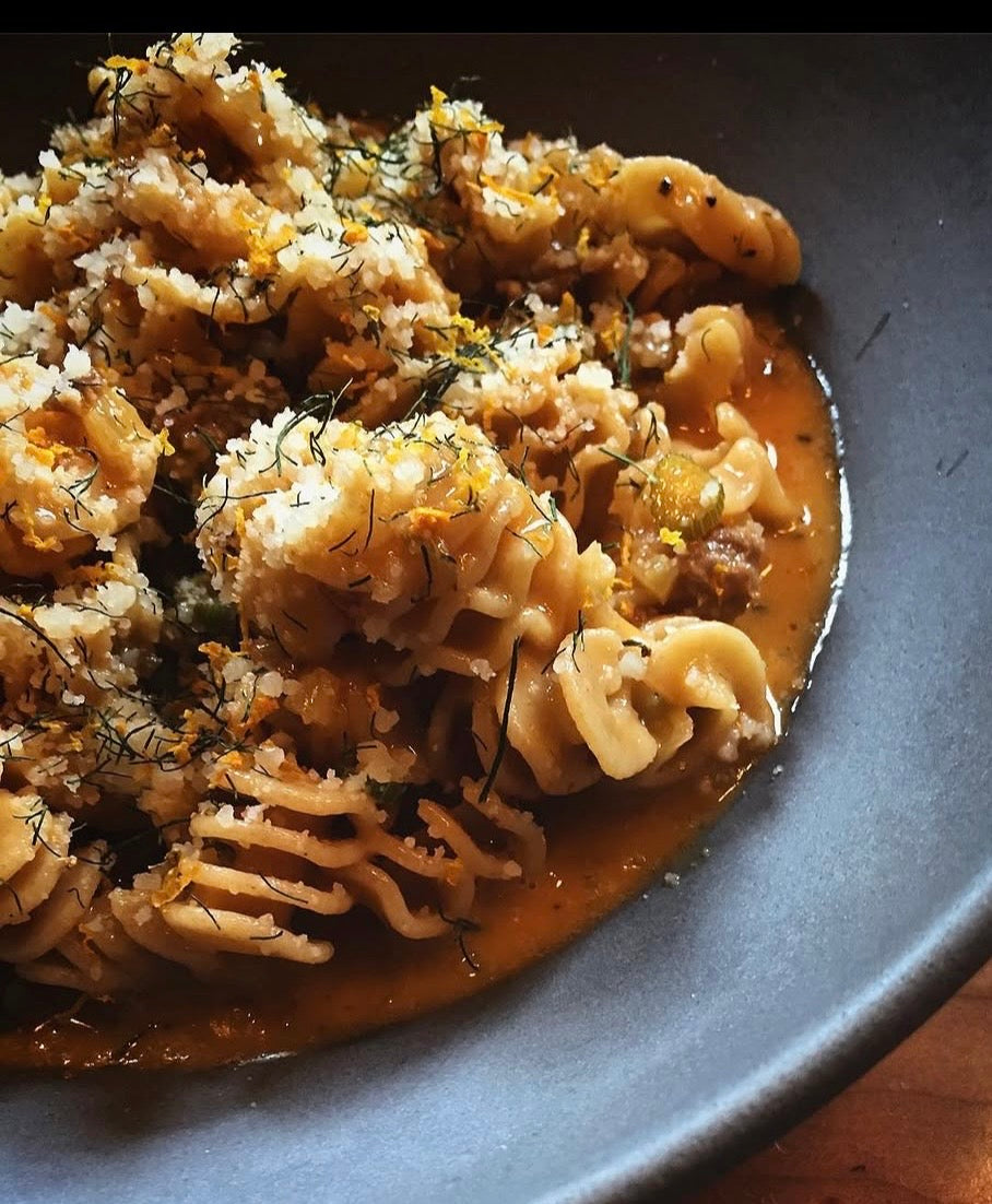 Radiatori con Maiale e Finocchio