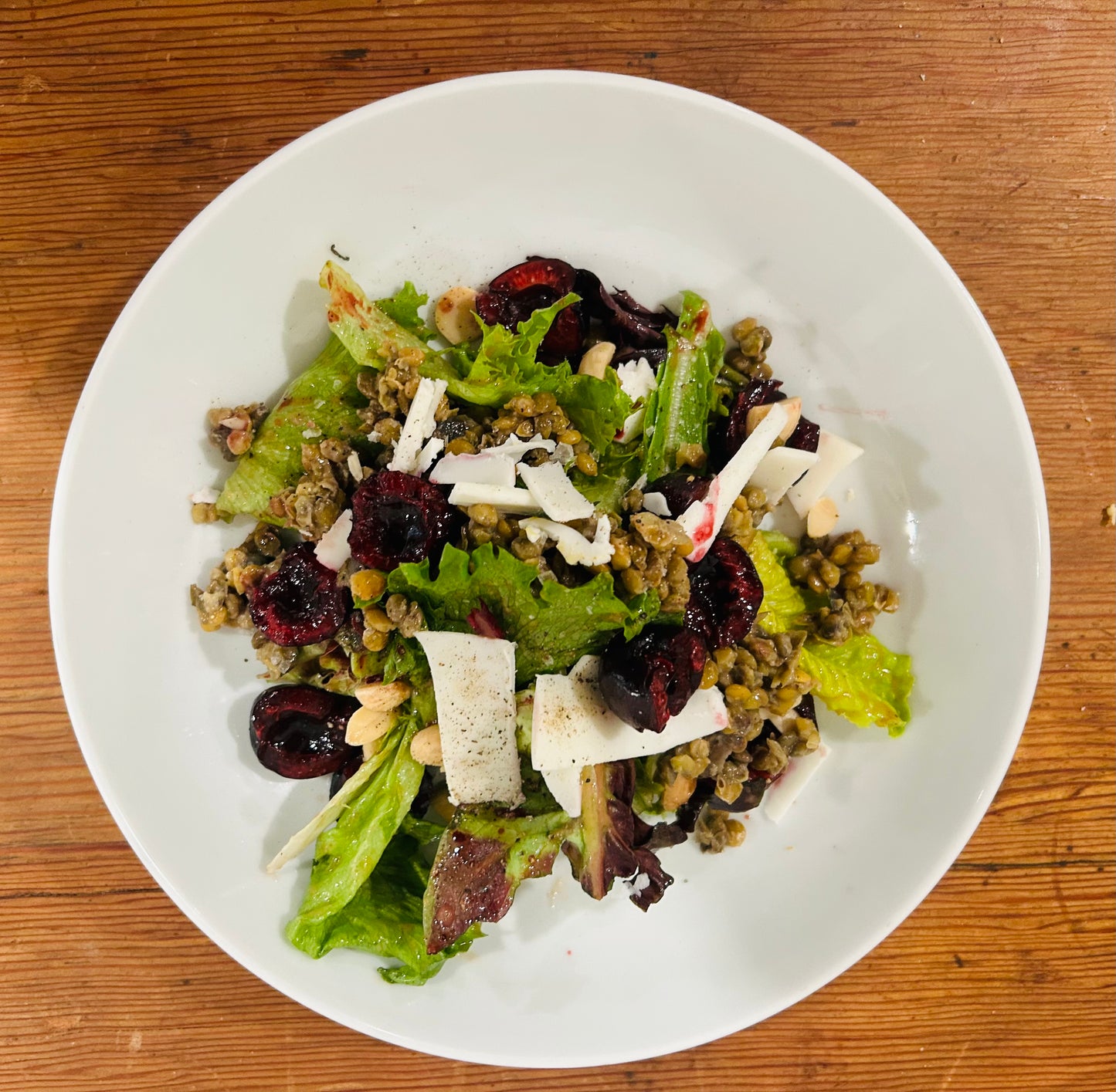 Cherry and Lentil Salad (Vegetarian, GF) ***Picture does not show all ingredients, please see description***