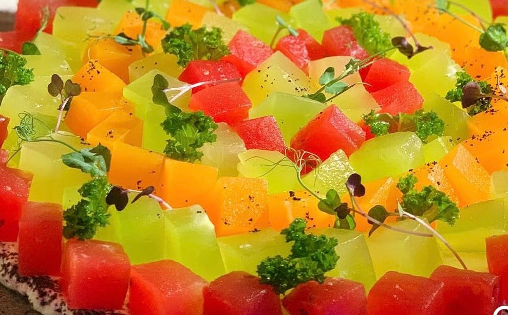 Compressed Melon Salad Melon π π -The Brightest Salad!