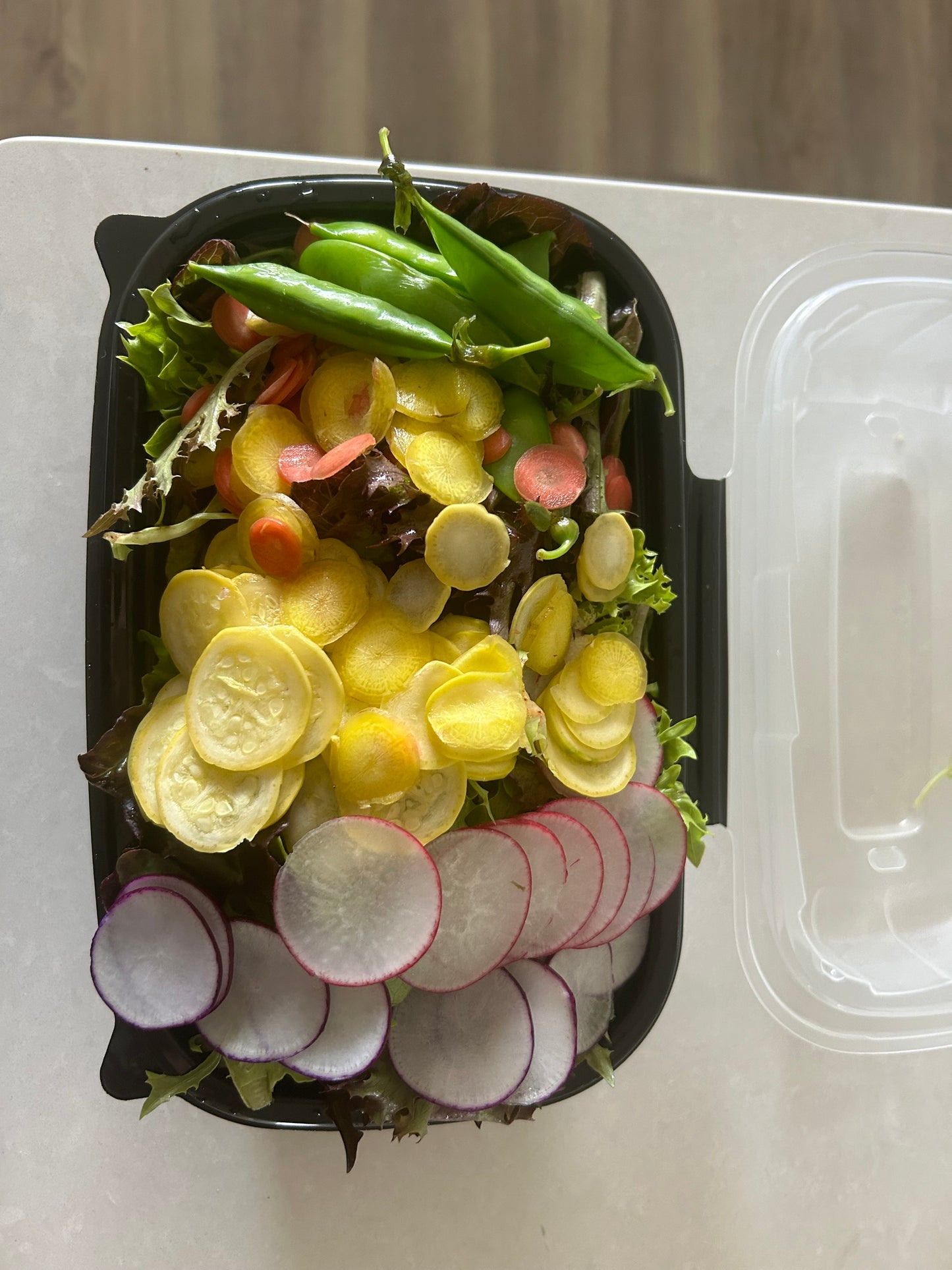 Fresh Green Salad, Greens coming from Drip Culture Farms