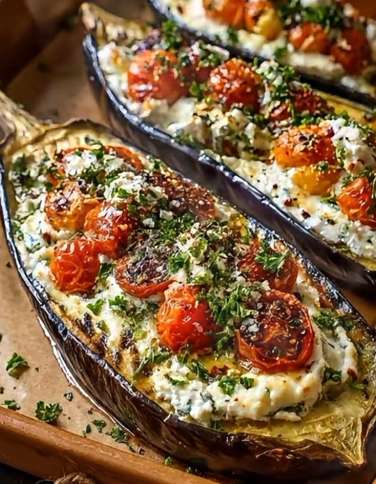Roasted Eggplant and Ricotta-Side Dish/Light Meal 🤌🏽