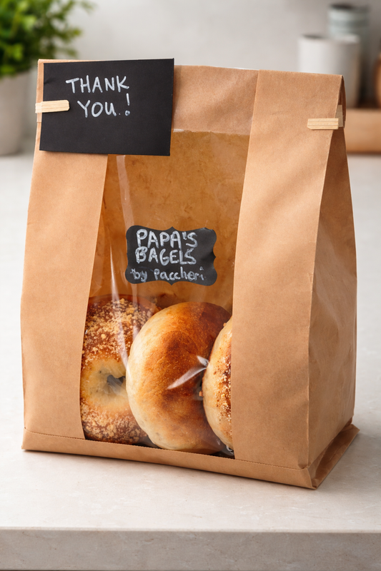 Papa's Fresh Baked PLAIN Bagels  🥯 (3)