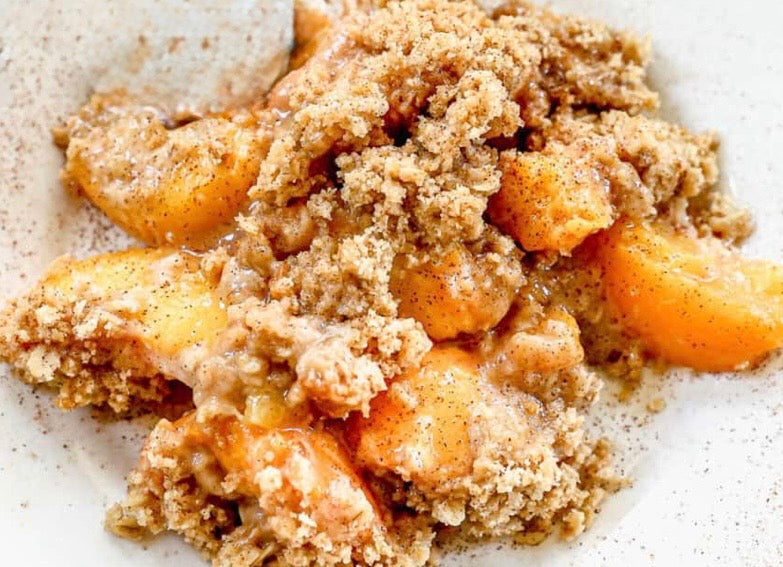 Peach Crisp+House Made Chantilly Cream
