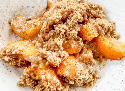 Peach Crisp+House Made Chantilly Cream