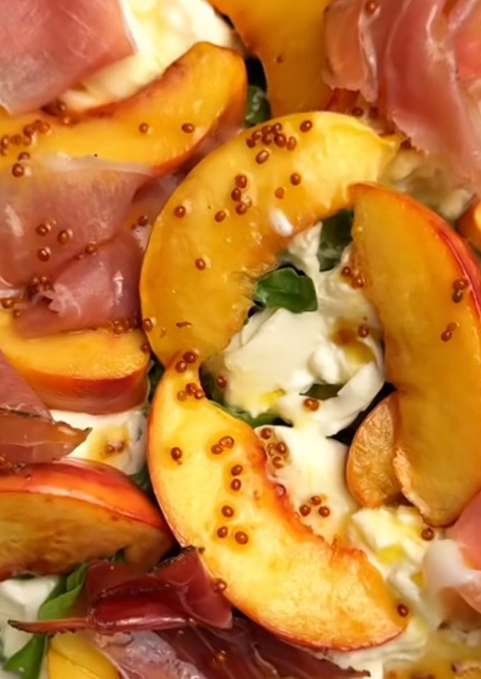 🍈🍑 Prosciutto, Peach & Melon Salad