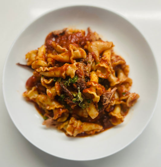 Campanelle Meal Kit, Spring Vegetable and Pork Ragu