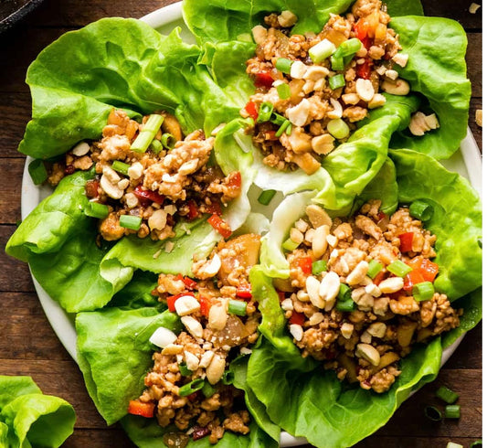Japanese Curried Chicken Lettuce Wraps (Mild)