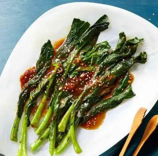 Gai Lan in Black Bean Sauce (Chinese Broccoli)