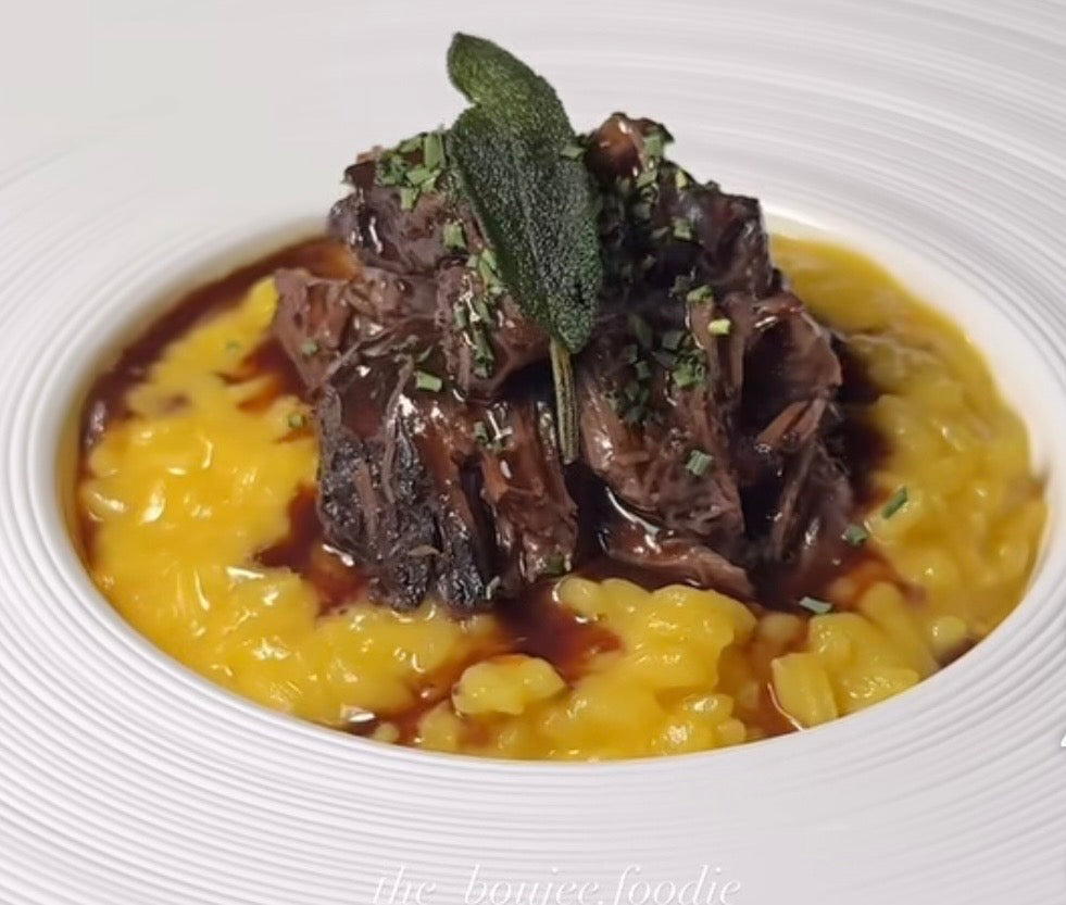 Saffron Risotto And Braised Short Rib