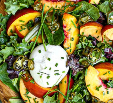 Peach and Burrata Salad