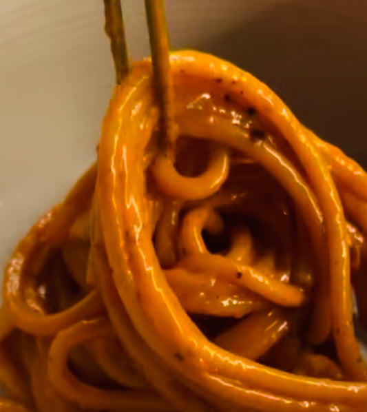 Bucatini Alla Carbonara+Amatriciana 🤌🏽 Reheat and Enjoy!