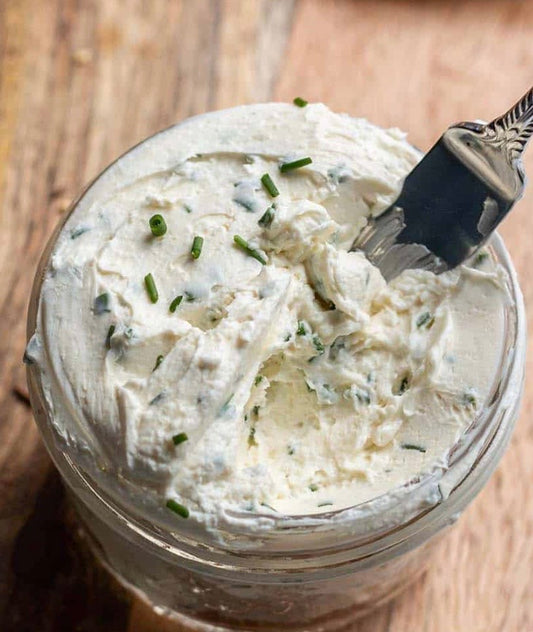 🌿 Chive and Spring Onion Cream Cheese 🥯