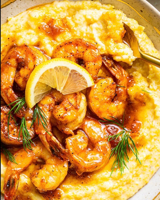 Shrimp and Local Stone Ground Grits 🍤
